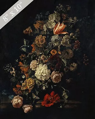 Still Life With Flowers Painting Reproduction Giclee Print 8x10 Fine Art Paper • $14.99