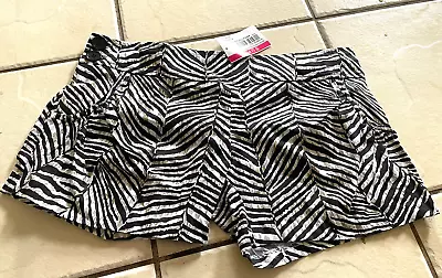 Supre Womens Shorts Zebra Print Hipster Wide Hip Band Size S - New With Tags • $9.65