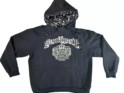 Vintage South Pole Authentic Collection Hoodie Black XL Skull Hooded MMA Hip Hop • $89.95