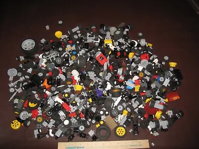 Lego Technic Tires Rims Axles & Much More 4.5 Lbs Incl. Hundreds Of Pieces Incl. • $24.99