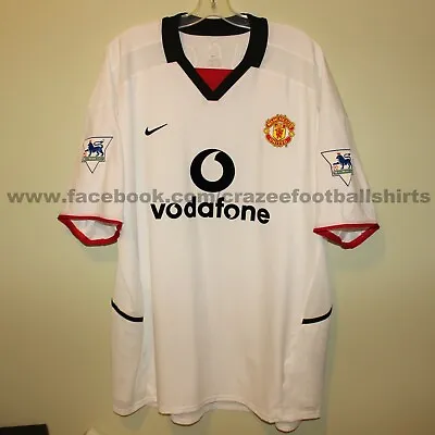 Unworn Ryan GIGGS #11 Manchester United 2002-03 White Away Shirt Nike Jersey XXL • $246.32
