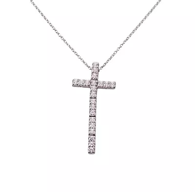 Pasquale Bruni 18k Gold Diamond Cross Pendant Necklace • $1850