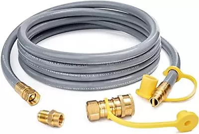GASPRO 1/2  ID Natural Gas Hose Low Pressure LPG Hose With Quick Connect For ... • $55.41