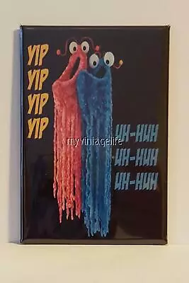 VINTAGE SESAME STREET YIP YIP YIP MONSTERS 2  X 3  Fridge MAGNET NOSTALGIA • $8.25