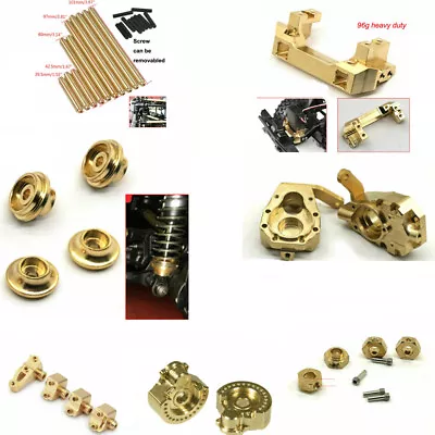 £16.79 • Buy For RC 1/10 Traxxas TRX-4 Brass Wheel Weights Knuckle Hub Carrier Servo Mount