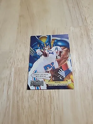 1997 Skybox Marvel Metal Universe Metal EDDIE GEORGE Wolverine #4 Houston Oilers • $9.99