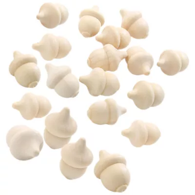 30pcs Unfinished Wooden Acorns For Crafts And Decor • $13.29