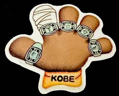 Kobe Bryant Sticker✨🏀🏆🏀🏆🏀✨2” X 2 1/4”✨glossy✨hand Rings ✨awesome✨ • $2.99