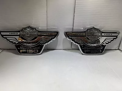 Oem 2003 Ford F-150 Harley Davidson Fender Tailgate Bed Emblems One Pair • $125