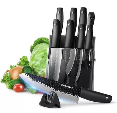 Bfonder Kitchen Knife Set With Block 11PCS Chef Knife Set With Block • $24.98