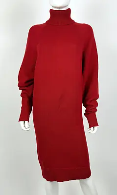 Michael Kors Collection $2K 4 US 40 IT S Red Wool Cashmere Dress Runway Auth • $177