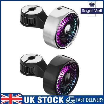 Mini Air Conditioner USB Charging Car Rear Seat Fan With Clip 3 Speed Adjustable • £11.09