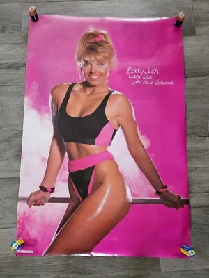 Vintage 1989 Michelle Eveland Poster 80’s Hot Girl Pinup Fitness Sexy Gym Body • $29.95