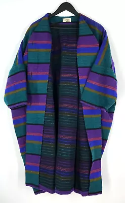 $213.60 • Buy Women's MISSONI DONNA Wool Coat Multicoloured Relaxed Fit Overcoat UK 12 US 8