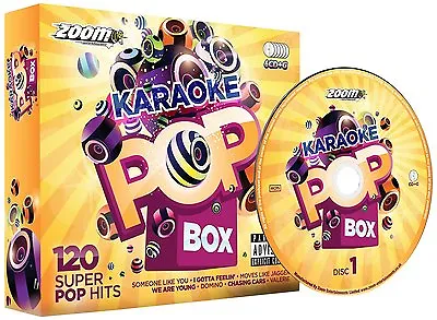 Zoom Karaoke Pop Box 1 - Karaoke Party Pack 6 CDG 120 Songs • £10.95