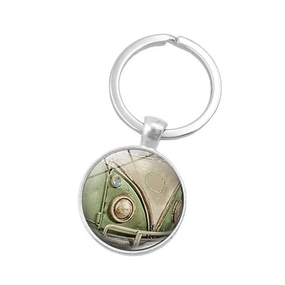 $10 • Buy VW Kombi Cabochon Glass Keyring