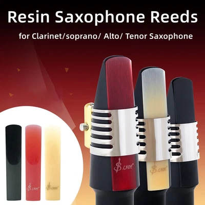 $15.43 • Buy 3*Saxophone Reeds For Clarinet For Soprano/ Alto Tenor Saxophone Resin-Plastic