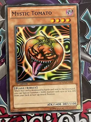 Yu-Gi-Oh! TCG SDMA-EN002 Mystic Tomato 1st Edition • $2