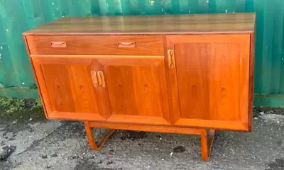 Vintage Retro G Plan Fresco Teak Sideboard On Curved Legs  Unit  Vinyl Record • £330