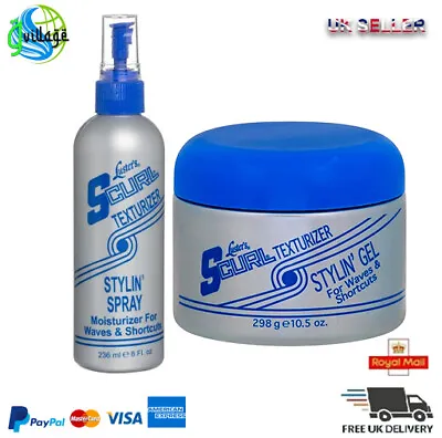 Luster S Curl Texturizer Styling Spray & Stylin Gel • $19.12