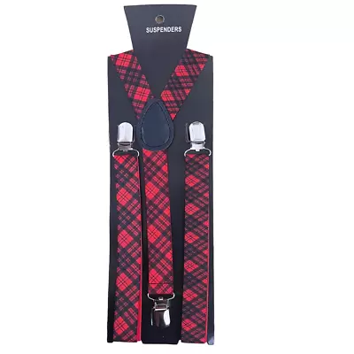 Unisex Mens Womens Fancy Dress Formal Funky Patterned Suspender Trouser Braces • £4.99