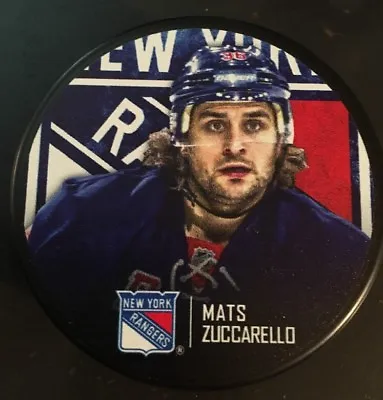 Mats Zuccarello Ny Rangers Hockey Puck Nhl Player Norway Sweden Minnesota Wild • $19.99