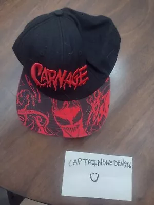 New Era Marvel Carnage SnapBack Cap Red And Black • $36.50