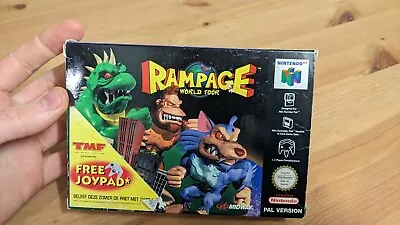 Rampage World Tour N64 Nintendo 64 N64 - Ok Condition Box Only No Game MC • $175