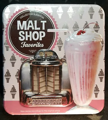 Malt Shop Favorites SEALED NEW Various Artists TIN CASE [3 CD]  30 Songs • $14