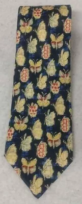 Ermenegildo Zegna Mens Butterfly Print Silk Tie • $15.96