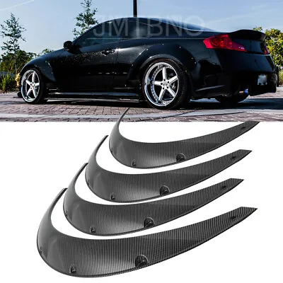 For Infiniti G35 G37 Coupe Fender Flares Wide Body Kit Wheel Arches Carbon Fiber • $75.99