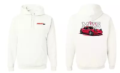 Red Mazda Miata MX5 JDM Car Hoodie Racing Import Shirt Tuner Street Wear • $40.99