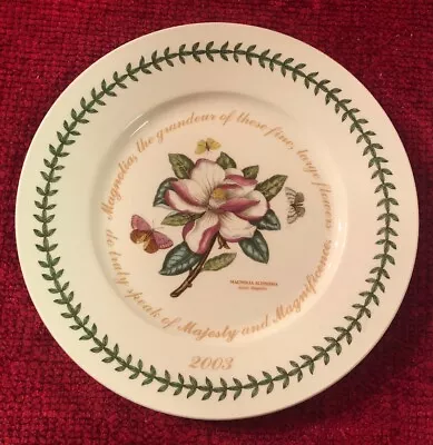 Portmeirion BOTANIC GARDEN 2003 Collector Plate Magnolia • £22.17