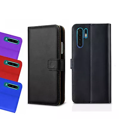 Case For Huawei P10 P20 P30 P40 Pro Lite Luxury Leather Magnetic Flip Cover • £3.49