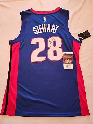 ISAIAH STEWART Signed PISTONS Custom Jersey SIZE LARGE JSA COA • $139.99