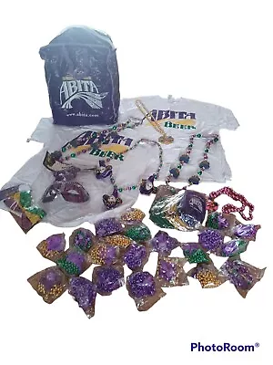 Abita Beer Mardi Gras Party In A Bag T-shirts Beads Mask Koozies LOT NEW!  • $54.95