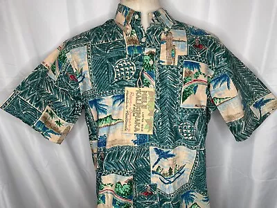 Reyn Spooner Mele Kalikimaka RARE NWT 1996 Hawaiian Christmas Lt Issue Shirt L • $149.99