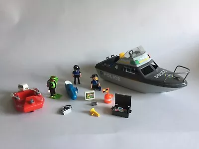 £12 • Buy Playmobil 4429 Police Boat Complete With Working Motor [OS]
