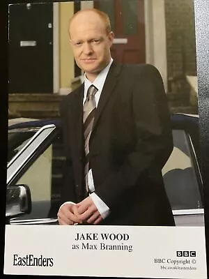 EASTENDERS Cast Card  Of JAKE WOOD AS MAX BRANNING Unsigned • £1.50