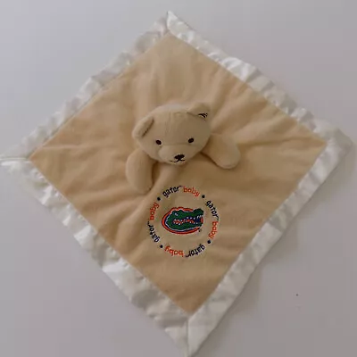 University Of Florida Gators Tan Teddy Bear Baby Security Blanket Lovey • $9.99