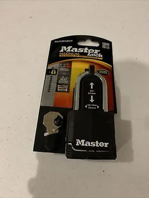 NEW Master Lock M515XKADLH Magnum Keyed Padlock W/ Protective Weather Cover • $14
