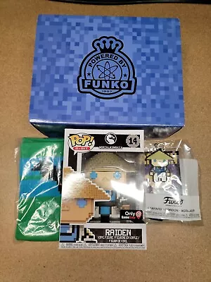 RAIDEN Pop 8-BIT 4  Vinyl Figure #14 With Socks & Lanyard Funko Game Stop 2017 • $29.99