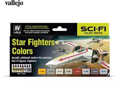 Vallejo 17ml X 8 71612 Model Air Acrylic Paint Set - Star Fighters Colours • £18.89