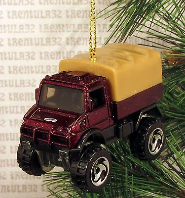 Mercedes-benz Unimog Truck Burgundy Tan Christmas Ornament Xmas • $10.99