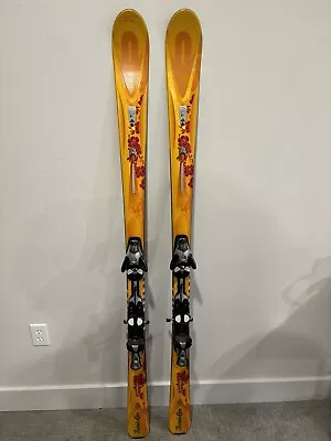 K2 Burnin Luv Skis All Mountain Salomon S811 Bindings 167cm FREE SHIPPING • $50