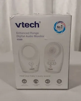 Vtech DM1111 Enhanced Range Digital Audio Baby Monitor - White - Complete • $15.40