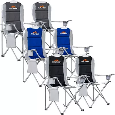 2 Pack Premium Outdoor Camping Chair Set 120kg Capacity 3.3kg Per Chair Water • £39.99