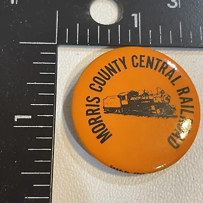 MORRIS COUNTY CENTRAL RAILROAD Pinback Button (Railroad / Train Related) 31D5 • $6.79