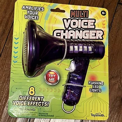 Multi Voice Changer Toy Megaphone  Ten 8 Loud Sound Effects Modifier Purple New • $24.50