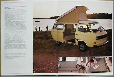  VW Volkswagen Vanagon Camper Ad; 1981 1982 1983 • $9.75